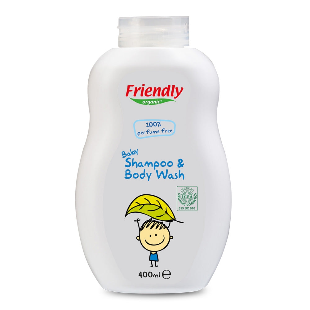 FRIENDLY ORGANIC Бебешки шампоан с органичен овес без аромат, 400мл FR1604