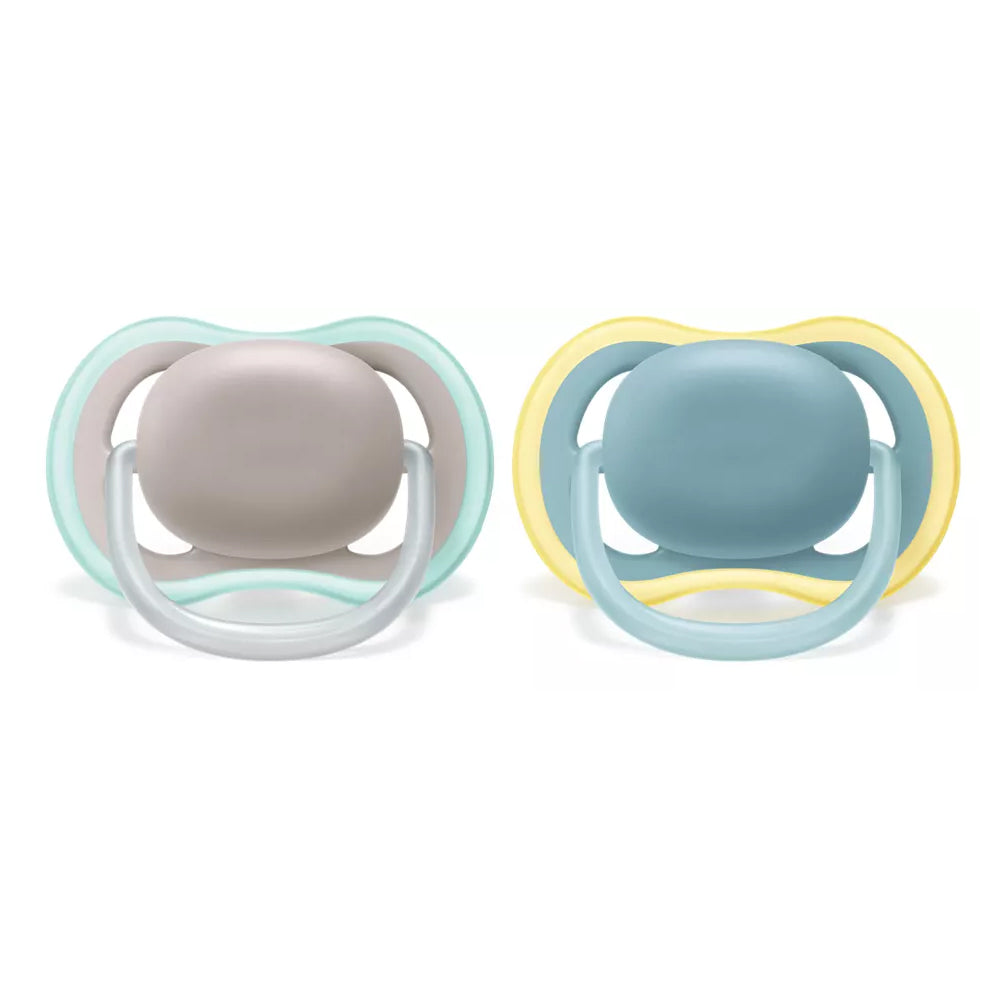 2 бр. ортодонтични залъгалки Philips AVENT SCF349/01 Ultra Air с кутия за стерилизиране