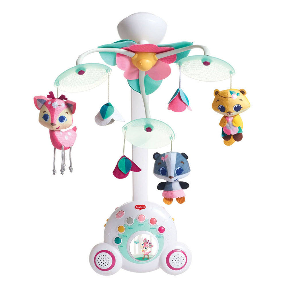 2-в-1 Музикална въртележка Soothe n Groove Tiny Princess - въртележка за бебешка кошара и преносима музикална кутия, 0м+