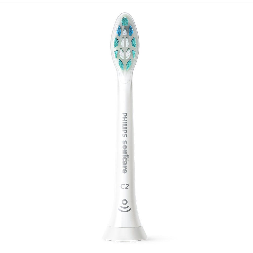 4 броя сменяема резервна глава C2 Optimal Plaque Defence, бяла, Philips Sonicare HX9022/10