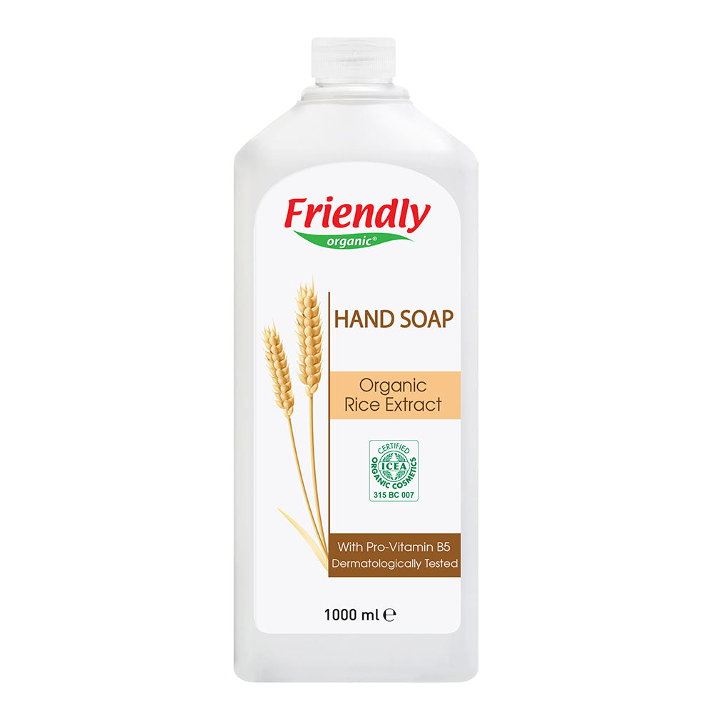 FRIENDLY ORGANIC Натурален сапун за ръце с екстракт от органичен ориз 1000мл FR0430