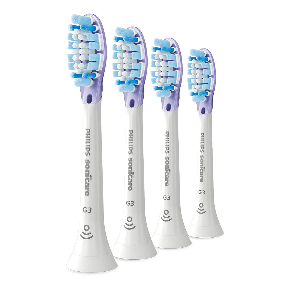 4 броя резервна глава G3 Premium Gum Care Philips Sonicare HX9054/17, бяла