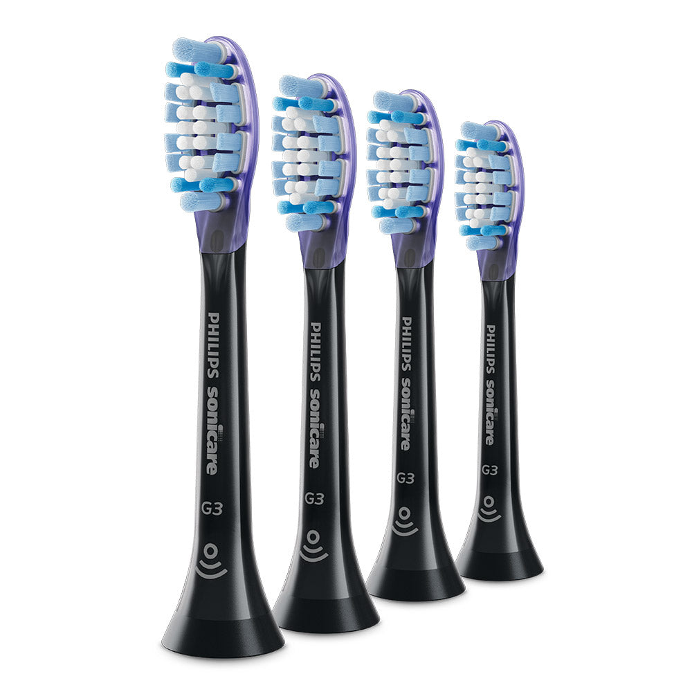 4 броя резервна глава G3 Premium Gum Care Philips Sonicare HX9054/33, черна
