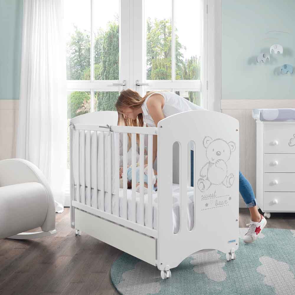 MICUNA Дървено детско легло-кошара Sweet Bear 60/120 см