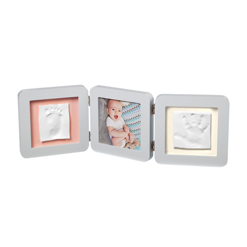 BABY ART Рамка за снимка и отпечатък на ръчичка и краче My Baby Touch, Пастелна (паспарту в 3 цвята) 3601095300