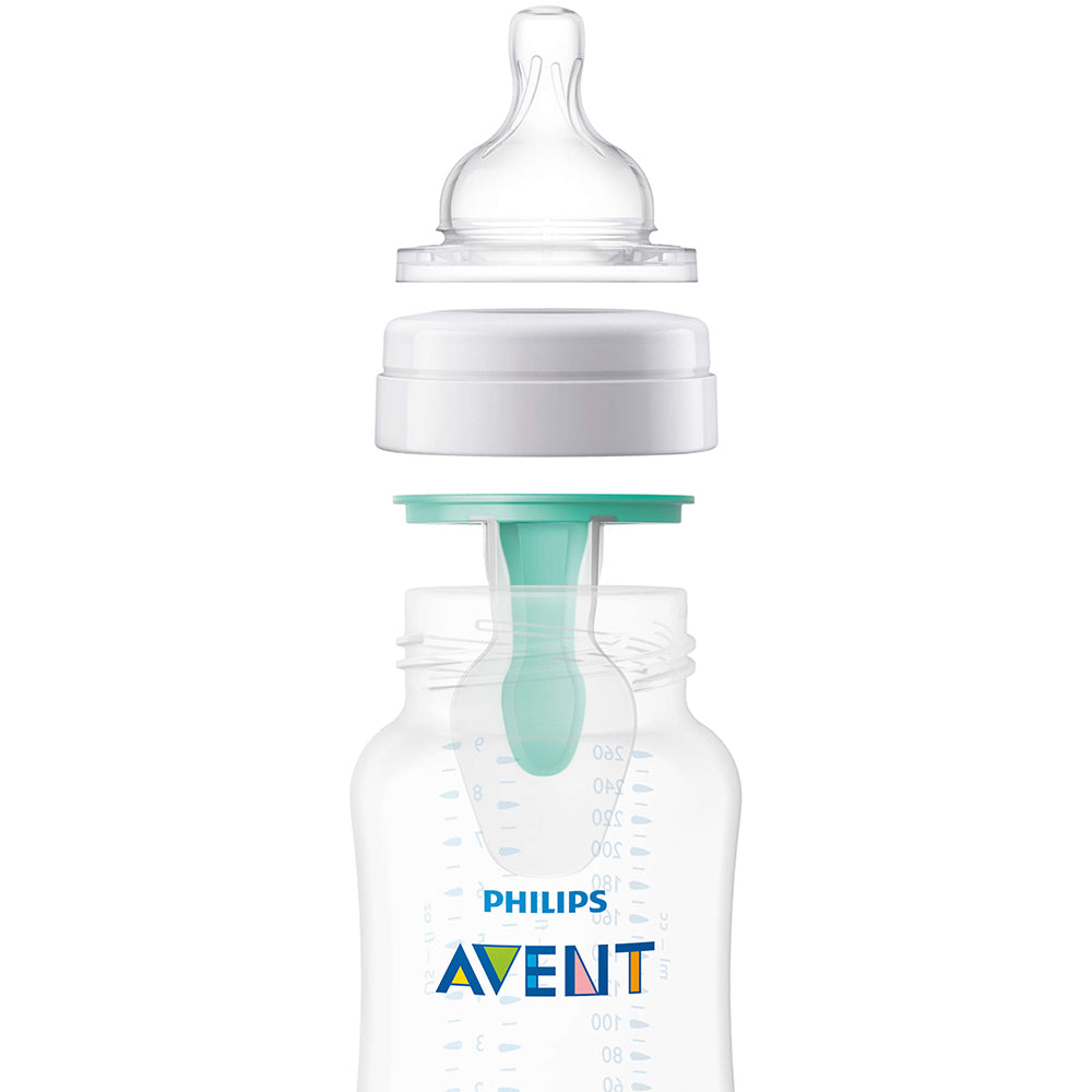 2 бр. Шишета за хранене Anti-colic 125 мл, 0м+ с 1 бр. клапа AirFree Philips AVENT SCF810/24