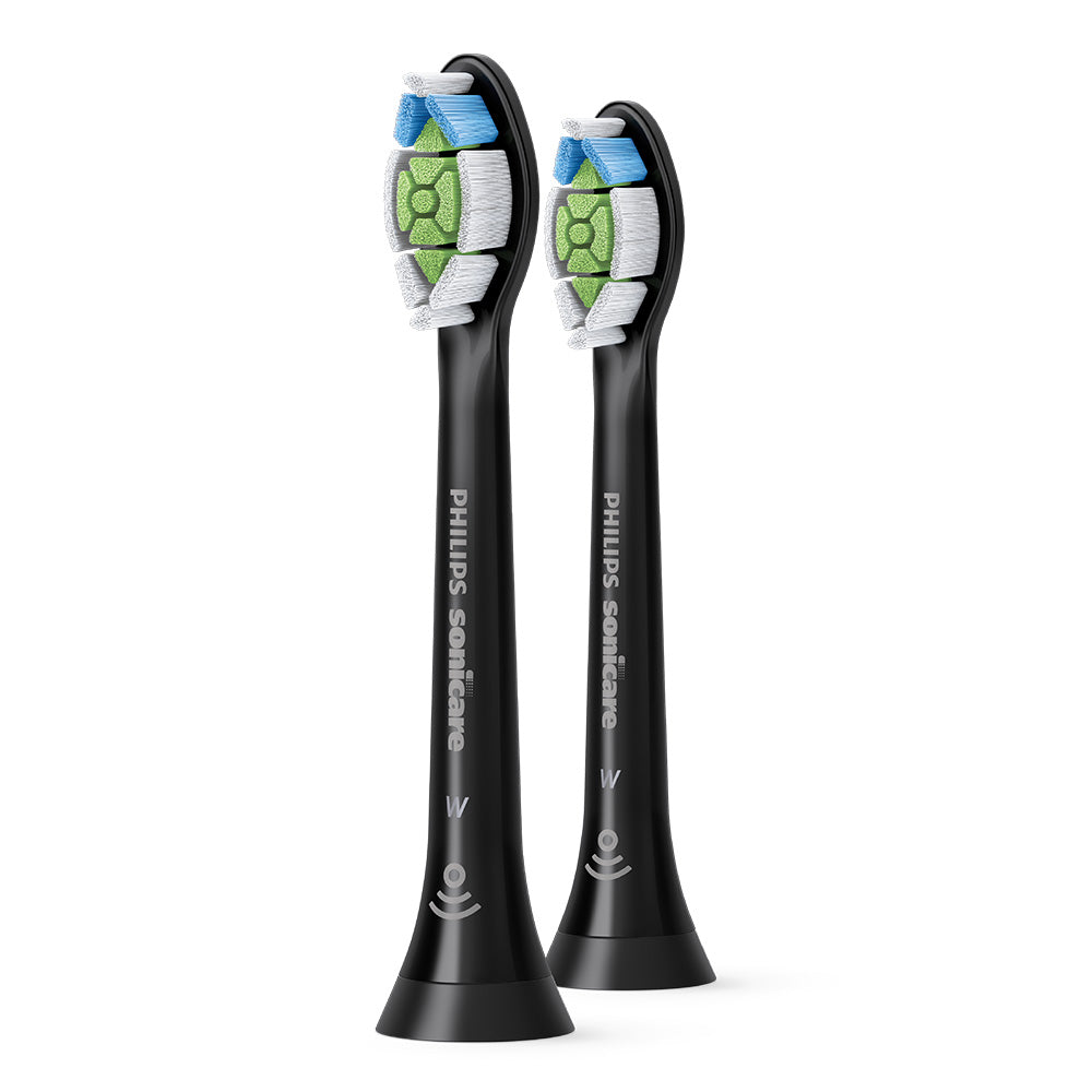 2 броя резервна глава W2 Optimal White Philips Sonicare HX6062/13, черна