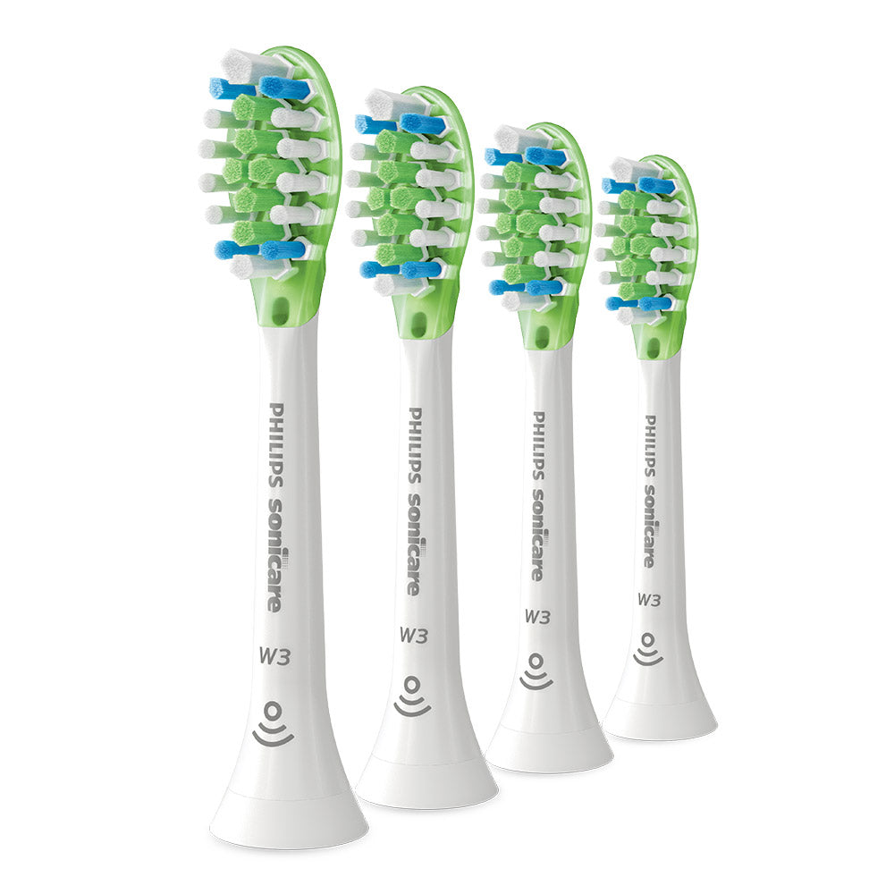 4 броя резервна глава W3 Premium White Philips Sonicare HX9064/17, бяла